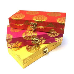 Floral Printed Handmade Cash Box, Shagun Box, Gifting Cash Box, Gaddi Box, Jewellery Box, Shagun Envelope Money Box Envelope Wedding, Gift Set Of 5, Multicolour
