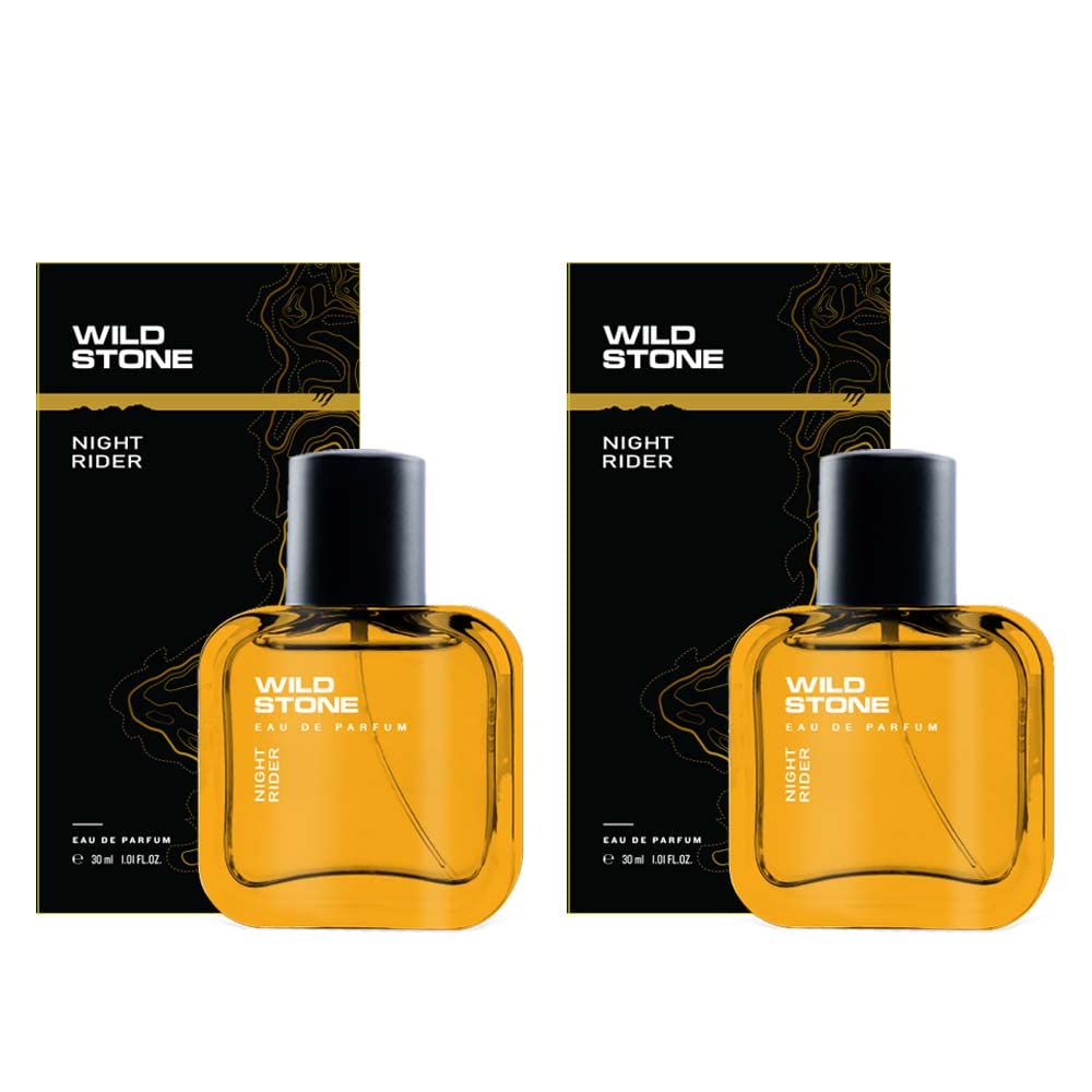 Wild Stone Night Rider Eau De Perfume Pack Of 2 For Men 60ml 2.0 Fl.oz. | Long Lasting Fragrance