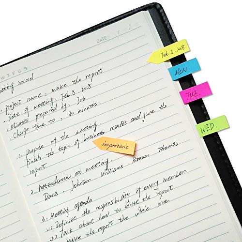 Leather Case 100 Sheet Sticky-Notes Pad With Arrow Flag Page Marker & Calendar Cute Sticky Set