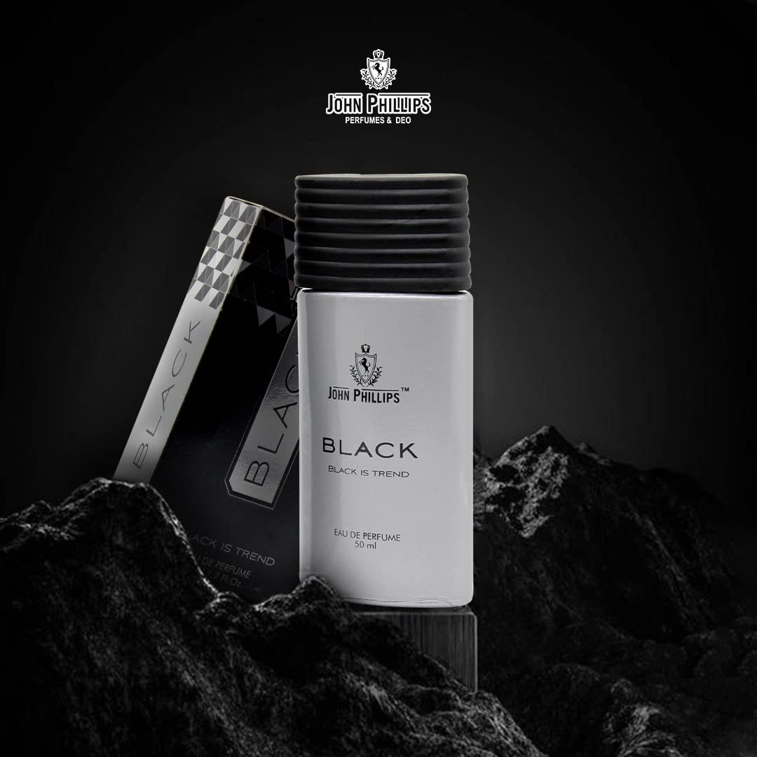 John Phillips Black 50ml 1.6 Fl.oz. & London Dreams 100ml 3.4 Fl.oz. Eau De Parfum | Long Lasting Fragrance For Men & Women