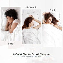 Microfiber Soft White Pillows, Pillows For Sleeping, King Size - 16x24 Inch | For Neck Support, Optimal Back & Head Support | For Long-Lasting Use - Pack Of 6