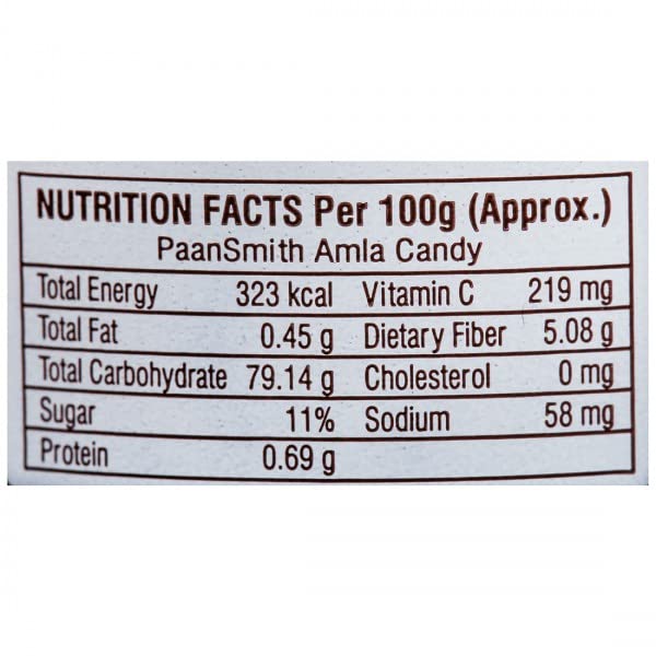 Paansmith Amla Candy 175gm, | Jar Pack