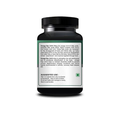 Inlazer Omega Flax Fatty Acid Capsules - Flax Seeds Oil - Strong Source Of Immunity Booster Protects Heart & Brain, Flax Seed Oil Capsules 100% Natural | 30 Capsules 50gm 0.1lbs