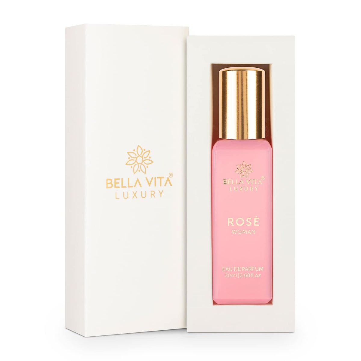 Bella Vita Luxury Rose Woman Eau De Parfum 20ml 0.68 Fl.oz. Perfect Gift For Wife | Long Lasting