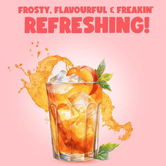 Bevzilla Peach Passion Instant Iced Tea Mix - 400gm, 14.1 Ounce | Quick Ready In 30 Seconds - Perfect Refreshing Summer Drink | Easy To Carry Anywhere - Low Caffeine