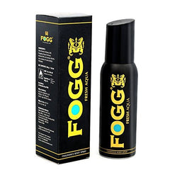 Fogg Fresh Aqua Black Series For Men 150ml 5 Fl.oz. | Long Lasting No Gas Deodorant