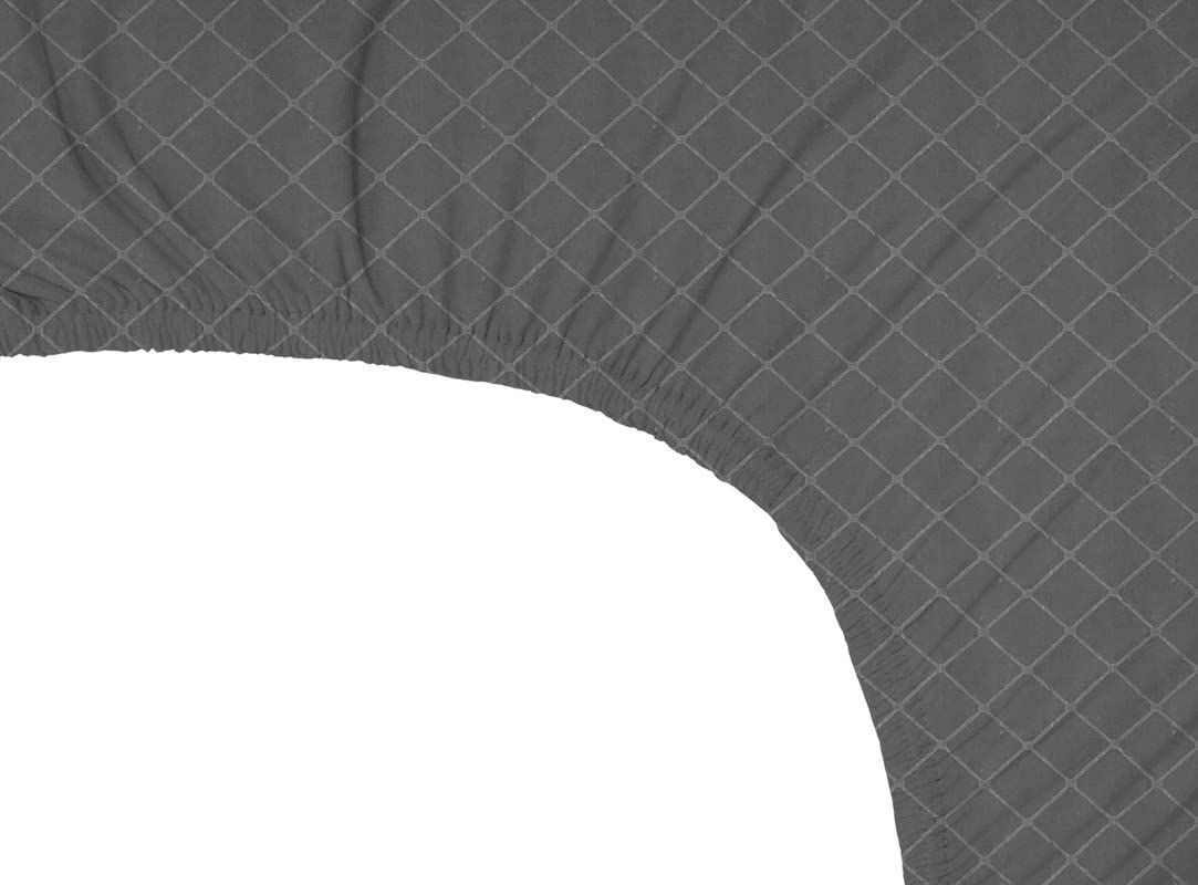 Premium King Size Bedsheets With 2 King Size Pillow Covers - 78x72+10 Inches, Grey | Ideal For Guest Houses, & Daily Home Use King Size Bed Sheet