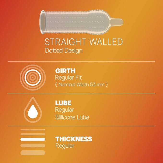 Durex Extra Dotted Condoms For Men - 10 Count (Pack Of 3)