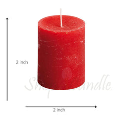PILLAR CANDLES | BURNING TIME 30 HOURS | PERFECT FOR VALENTINE CANDLES SET OF 6