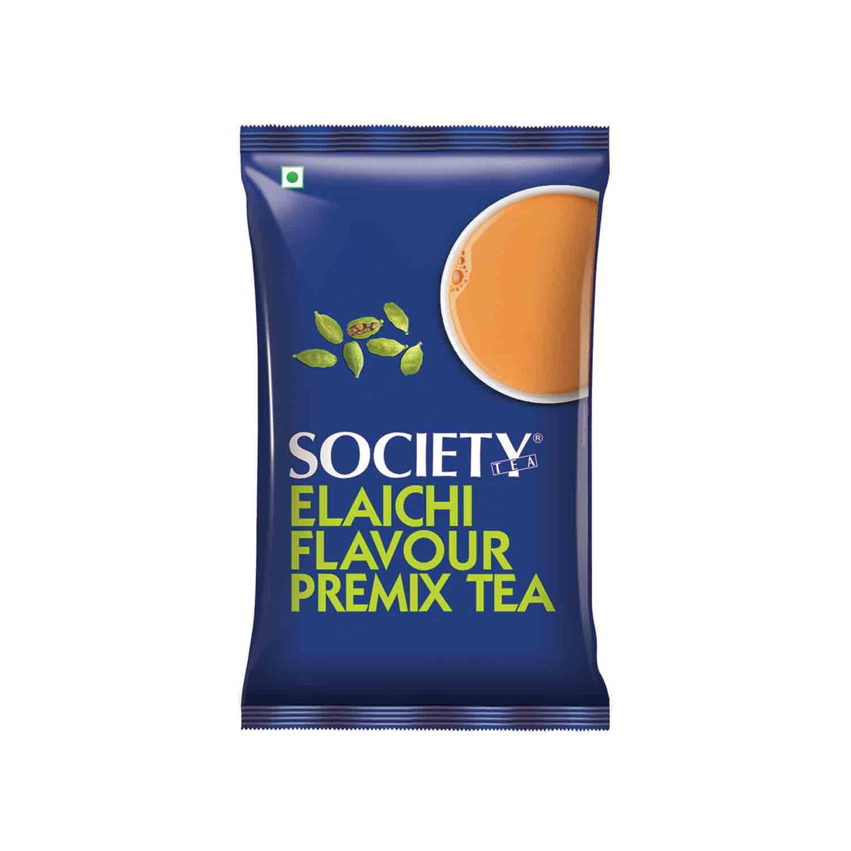 Society One Minute Tea Elaichi Flavor Instant Tea Premix - 1 Kg Pouch, 35.2 Ounce | Made With Cardamom - Low Caffeine Chai Patti | Homemade Recipe Flavored Instant Tea