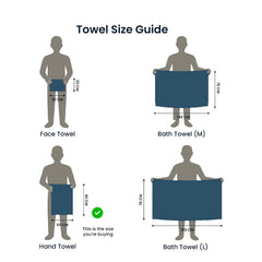 Premium 100% Combed Cotton Hand Towels 800 Gsm | Ultra Soft, Quick Dry & Highly Absorbent, For Home, Gym & Travel Hand Towel (Dark Teal) - Pack Of 4