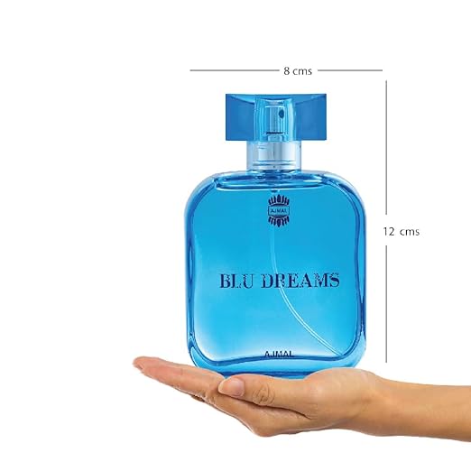 Ajmal Blu Dreams Eau De Parfum Fougere Perfume For Men, 100ml 3.4 Fl.oz. | Long Lasting Fresh Fragrance