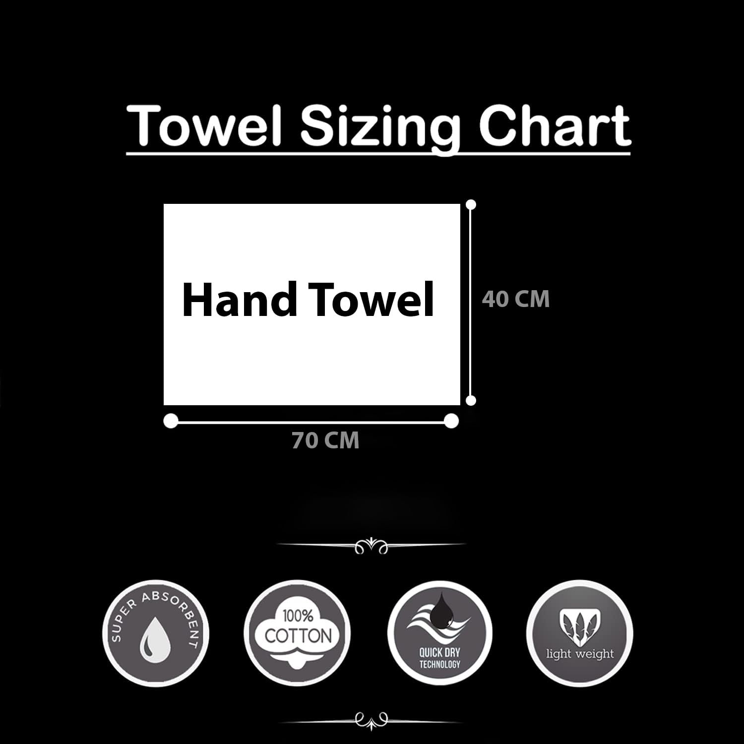 100% Cotton Hand Towels 600 Gsm | Super Soft, Absorbent, Quick Dry Hand Towel For Gym & Workout (Brown, Pack Of 4)