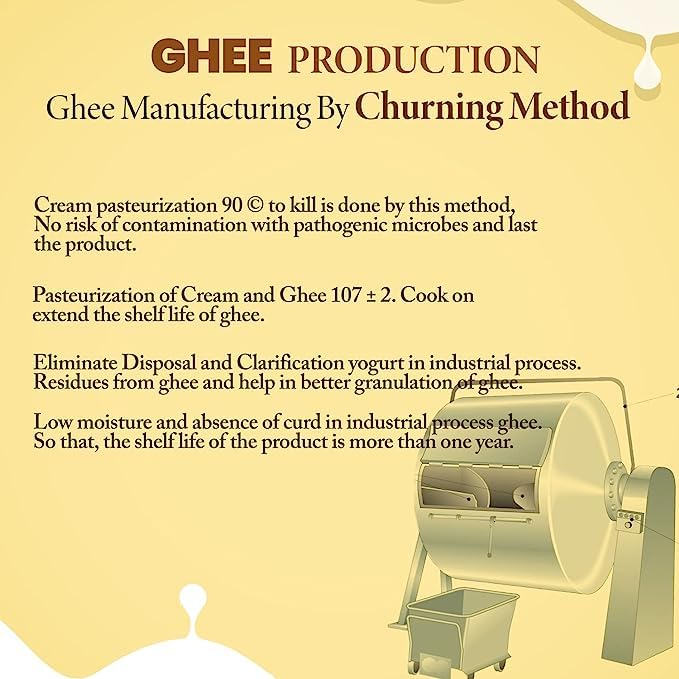 Pure Desi Ghee By Liladhar | Delicious & Nutrients Protein Fiber Healthy Desi Ghee For Improves Bone Health | 1 Litre (500ml * 2) 33.8 Ounce | Box Pack