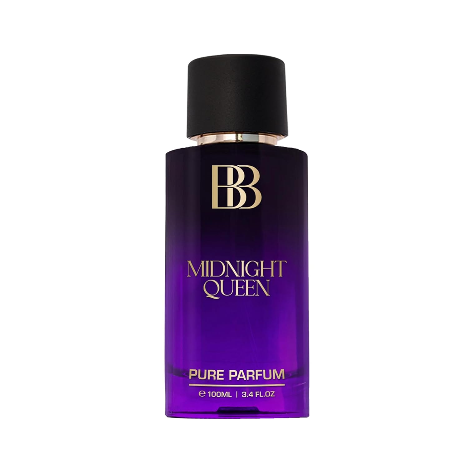 Bergamot Beaute Midnight Queen Pure Parfum 100ml 3.4 Fl.oz. | 12+ Hrs Long Lasting Perfume For Women | Higher Concentration Than EDP