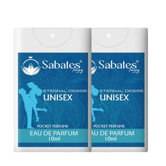 Sabates Eternal Desire Edp Pocket Perfume Each 10ml 0.3 Fl.oz. | Citrus & Fresh , Skin Friendly Unisex Perfume | Combo Of 2