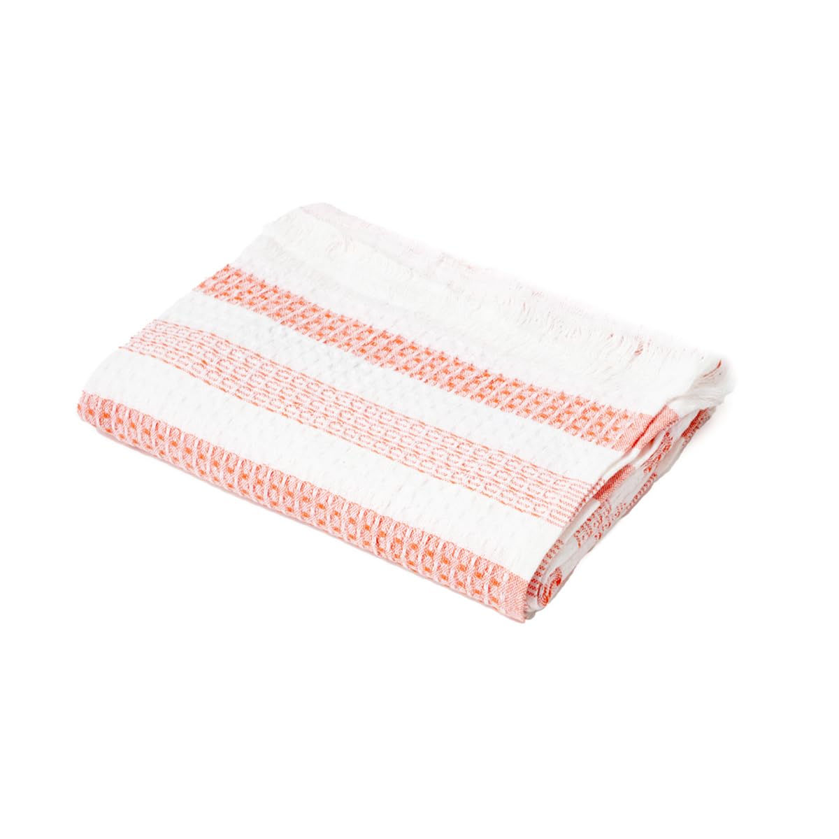 Thirsty Towel By Doctor Towels 250 Gsm | Premium Waffle Cotton Bath Towel, Super Soft & High Absorbency Towel, Quick Dry Towels (Pack Of 2 - Orange & Blue)