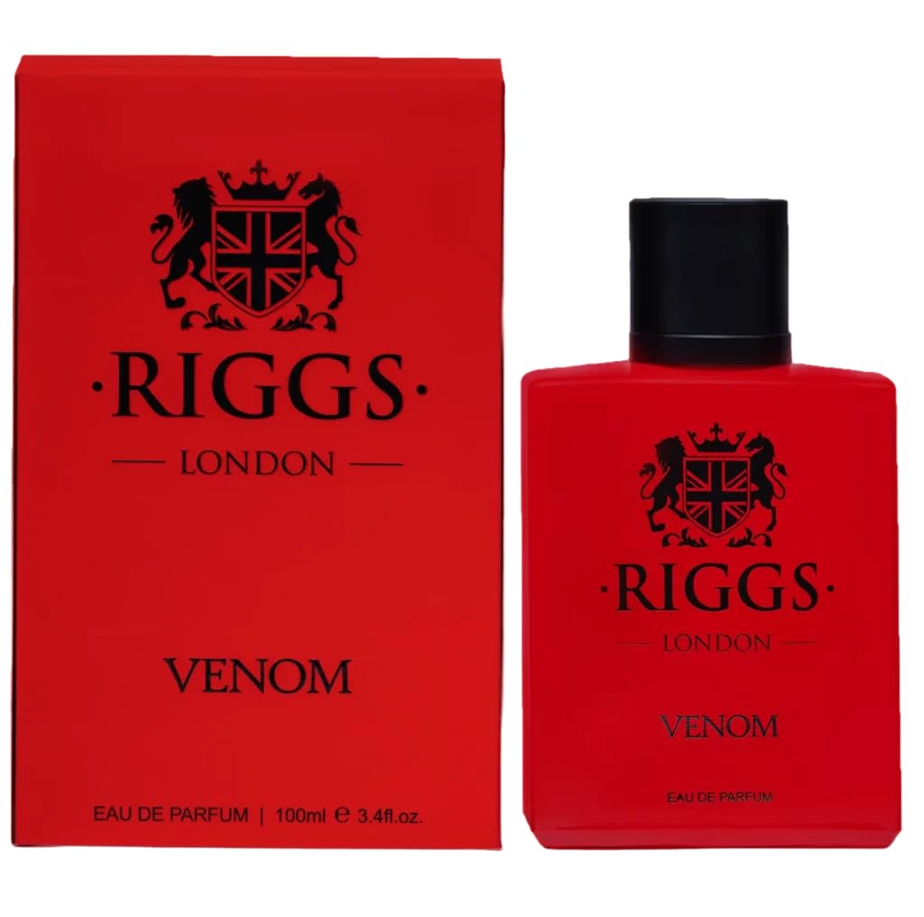 Riggs London Venom Eau De Parfum 100ml 3.4 Fl.oz. Unisex Fragrance | Long Lasting