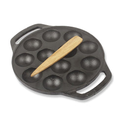 Wooden Paniyaram Spatula Or Flipper - 16 Cm, 0.07 Kg, Heat Resistant | Comfortable Grip, Food-Safe, 100% Toxin-Free