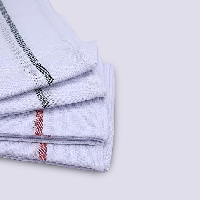 Yatta Traditional Thorthu Kerala Towel Cotton Large Size 130gsm | Light Weight, Quick Dry End Stitched Thorth Towel (Pack Of 2)
