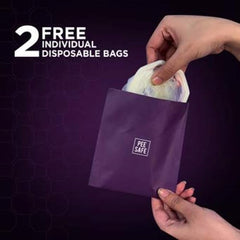 Domina Female Condom With Soft Inner Sponge, No Artificial Made With Natural Rubber Latex Pack Of 2