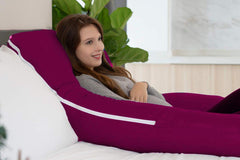 Premium Multipurpose Microfiber Pregnancy Pillow For Pregnant Women - Wine | 100% Cotton, Zippered Cover, Lightweight, Removable Wine Cover, Full Body Pillow, Soft Pillow - Pack Of 1