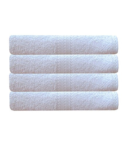 Akin Premium Cotton Bath Towels 2000 Gsm (Pack Of 4) - White