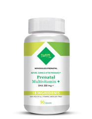 Vokin Biotech Prenatal Multivitamin For Pregnancy With Dha 300mg Multivitamin For Women | 90 Capsules , 150gm 0.3lbs