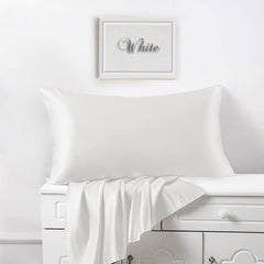 Plain Elastic Fitted King Size Bedsheet With 2 Pillow Cover - 90 X 100 Inches, White | 400 Thread Count Silky Soft | Naturally Soft, Breathable, & Skin-Friendly