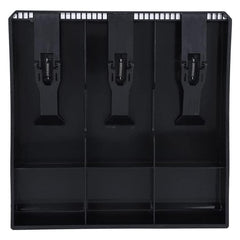 Slot Case Drawer, Counter Case Plastic Case Cash Register Box Cashier Coin Drawer Box Cash Drawer Tray 3 Slot Cash Tray, 24.6x24.4cm/9.68x9.60 In, Colour - Black