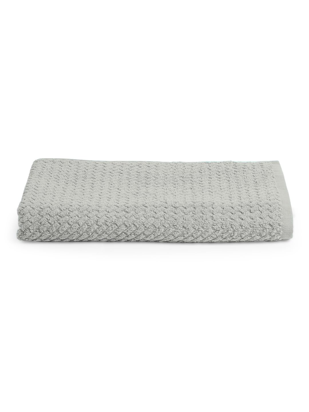 Spaces 100% Cotton Large Size Bath Towel 450 Gsm | Super Absorbent, Quick Dry, Ultra Soft Bath Towel | Dobby Solid Design (Ultimate Grey)