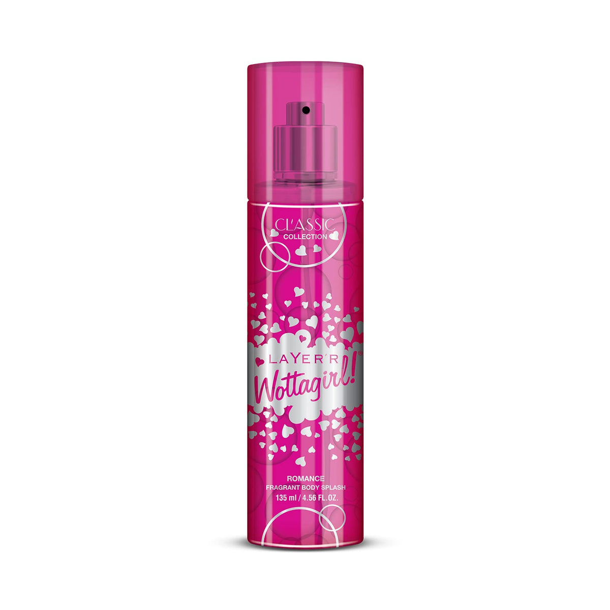 Layer'r Wottagirl Classic Collection Romance Fragrant Body Splash For Women 135ml 4.56 Fl.oz.