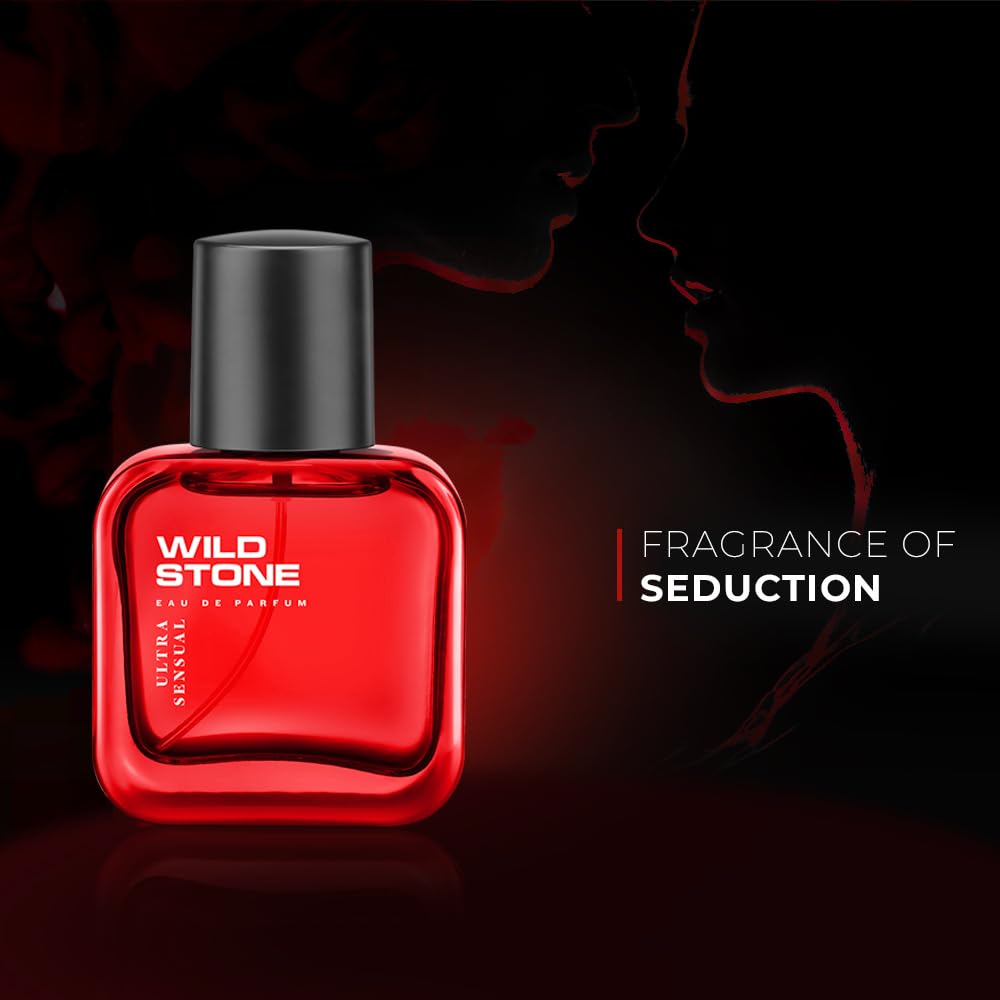 Wild Stone Ultra Sensual Eau De Parfum For Men 30ml 1.0 Fl.oz. | Long Lasting Fragrance