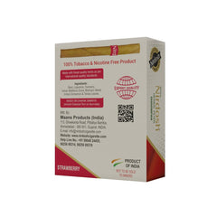 Strawberry Flavored Herbal Filter Dhoompan Sticks - Pack Of 10X 20 Pcs Herbal Cigarette | Bidi Sticks Rolled In Tendu Leaves, Non-Addictive Sticks - Tobacco Free & Nicotine Free