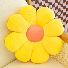 Cute Flowers Plush Pillow, Daisy Sofa Cushion Soft Colorful Pillow, Yellow | Flowers Plush Pillow Home, Sofa Decoration | Throw Pillow, Washable, Versatile Use, Thoughtful Gift Idea