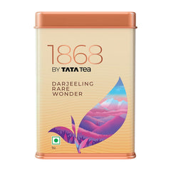 Tata Tea Premium 1868 Darjeeling Rare Wonder Tea - 50gm Tin, 1.7 Ounce | Handpicked From The Hills Of Darjeeling - Rich Flavor & Aroma Black Tea | Medium Caffeine