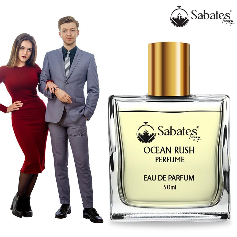 Sabates Ocean Rush Eau De Parfum 50ml 1.6 Fl.oz. |  Long Lasting Fresh Fragrance For Men & Women