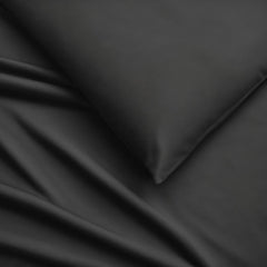 Single Bedsheet Elastic Fitted With Two Matching Pillow Cover - 75 X 36 Inches, Dark Grey | Naturally Soft, Breathable, & Skin Friendly