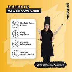 100% Pure A2 Desi Cow Ghee By Ketofy | Healthy & Pure Kankrej Cow Ghee Good For Enhances Brain Function | 3 Litre (500ml * 3) 101.4 Ounce | Jar Pack