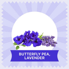Blue Tea Combo Pack Of 2 - Butterfly Pea Flower Tea 25gm, 0.8 Ounce + Lavender Flower Tea 30gm, 1.05 Ounce | Antioxidant Rich - Caffeine Free, Gluten Free, Non GMO | Pet Jar Packaging