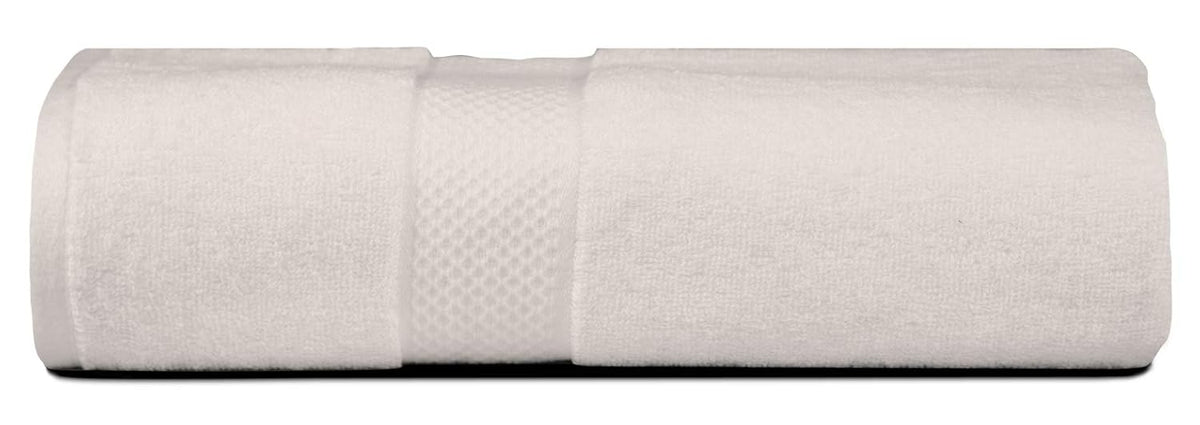 Divine Overseas Luxury Cotton Yarn Soft Extra Absorbent & Durable Bath Towel Gsm 600 (White) - Pack Of 1