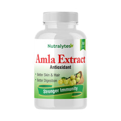 Nutralytes Amla Capsule With Pure Natural Extracts Of Bhumi Amla 500mg | 60 Vegetarian Capsules, 100gm 0.2lbs