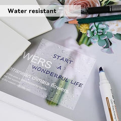 Transparent Sticky Note 100 Sheets Self-Stick Note Pads, Pastel Sticky Notes - Clear Notes