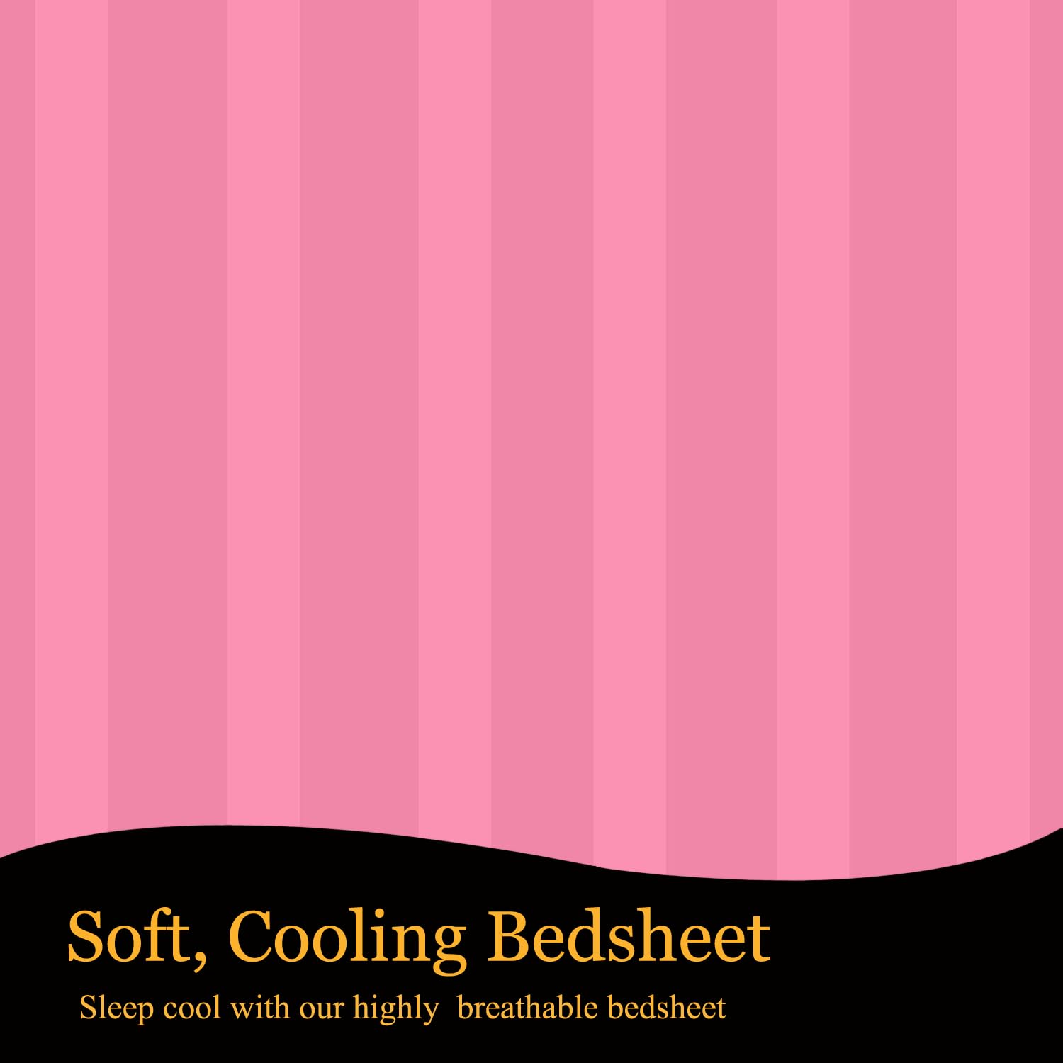 Plain Double Bedsheet For Queen Size With 2 Pillow Covers - 90 X 95 Inches, Light Pink | Wrinkle Resistant & Soft Skin Safe | All Season Comfort Fabric