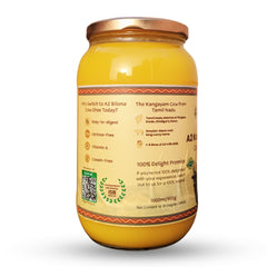 Premium A2 Kangayam Cow Ghee By Village Company | Rich In Nutrients Calcium & Iron Pure Healthy Desi Cow Ghee Good For Glowing Skin | 2 Litre (1 Litr * 2) 67.6 Ounce | Jar Pack