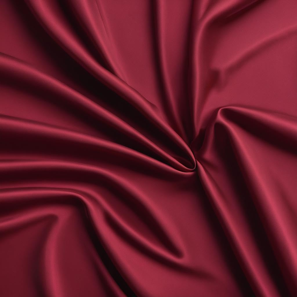 Cotton Bedsheet For 2 Single With 4 Matching Pillow Cover - 72 X 30 Inches, Burgundy | Durable & Long Lasting | Wrinkle Resistant, Soft & Smooth