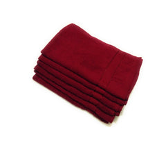 Cotton Colors Large Size Hand Towel 1200 Gsm (Pack Of 6) - Maroon