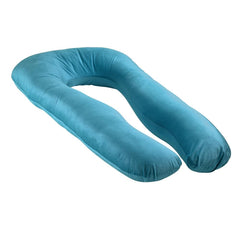 Pregnancy & Nursing Pillow Combo, U Shape Maternity Pillow - Peacock Green | For Pregnancy Sleeping, 5 In 1 Multipurpose Use, Nursing Pillow | For Breastfeeding With Cotton Removable Cover