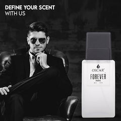 Oscar Forever Paris Black | Long Lasting Perfume For Men | Woody Aromatic Fragrance| Notes Of Amber, White Musk | 100ml 3.4 Fl.oz. | Original Forever Paris Perfume