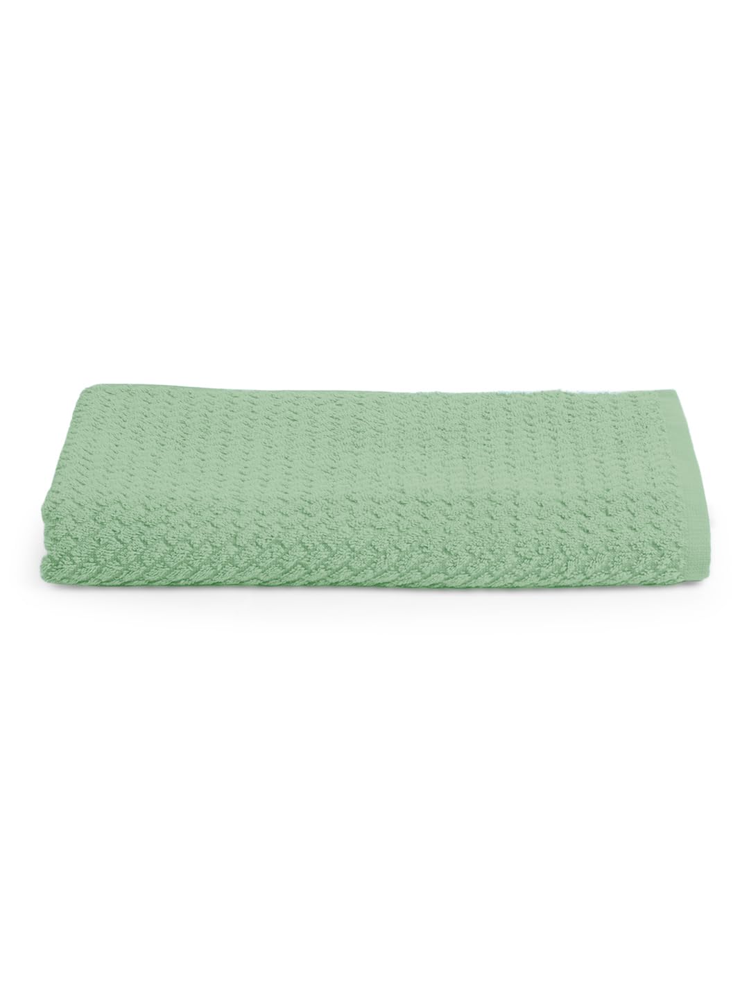 Spaces 100% Cotton Large Size Bath Towel 450 Gsm | Super Absorbent, Quick Dry, Ultra Soft Bath Towel | Dobby Solid Design (Malachite Green)